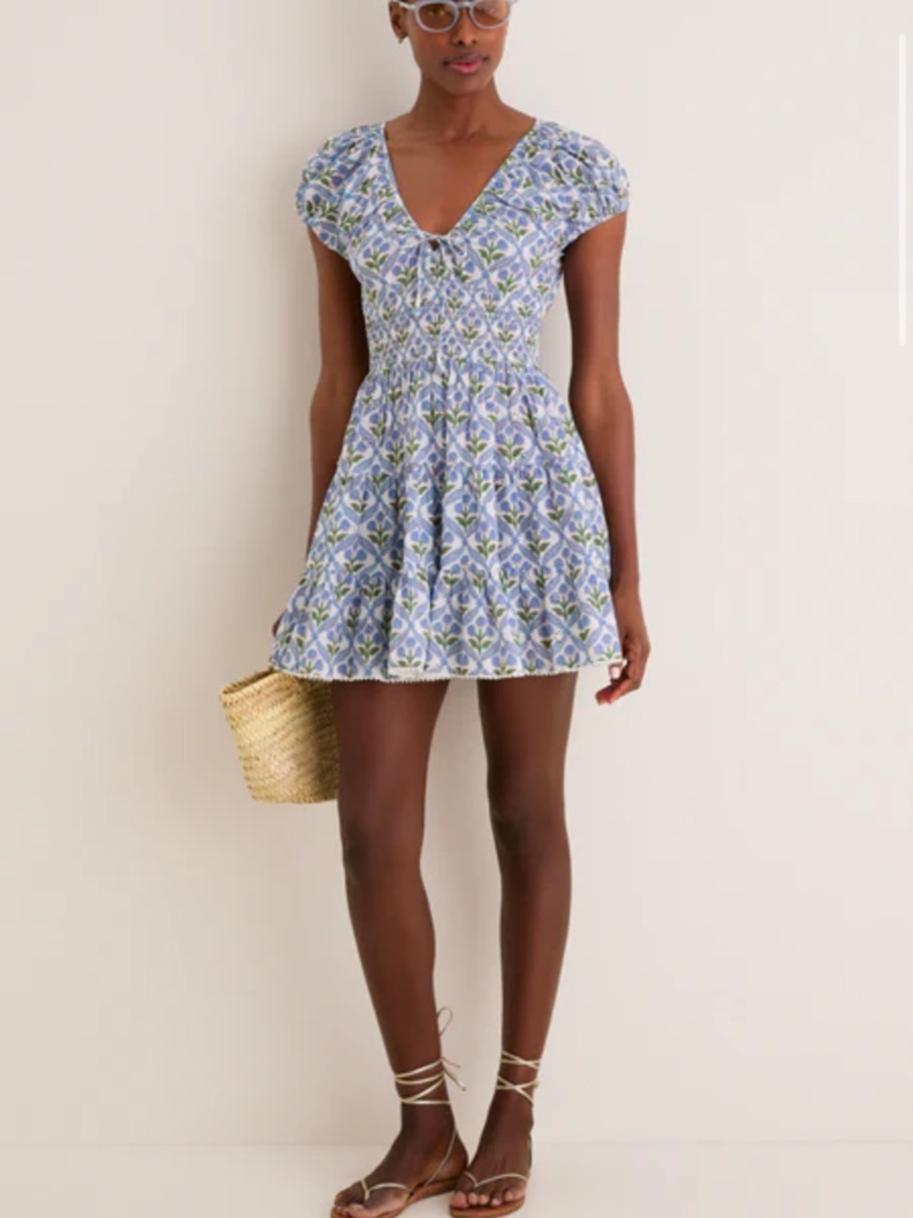 SAYLOR Cornflower Asterid Mini Dress - Picture 2 of 4